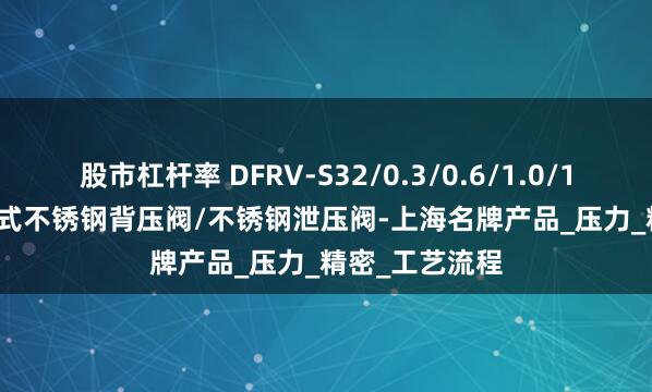 股市杠杆率 DFRV-S32/0.3/0.6/1.0/1.6/2.5-F法兰式不锈钢背压阀/不锈钢泄压阀-上海名牌产品_压力_精密_工艺流程