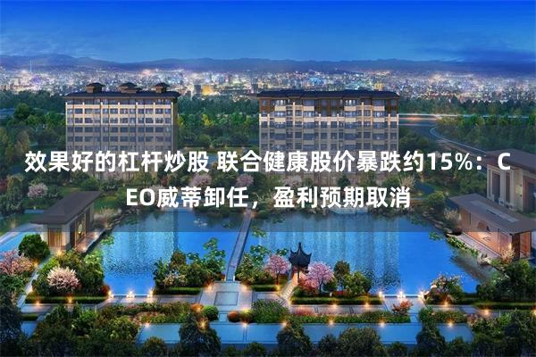 效果好的杠杆炒股 联合健康股价暴跌约15%：CEO威蒂卸任，盈利预期取消