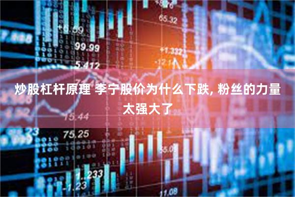 炒股杠杆原理 李宁股价为什么下跌, 粉丝的力量太强大了