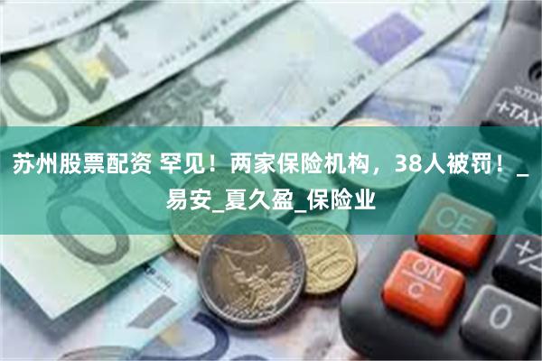 苏州股票配资 罕见！两家保险机构，38人被罚！_易安_夏久盈_保险业
